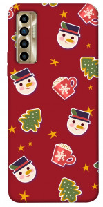 Чохол Christmas pattern для TECNO Camon 17P