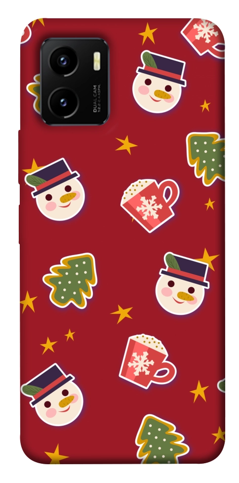 Чехол Christmas pattern для Vivo Y15s