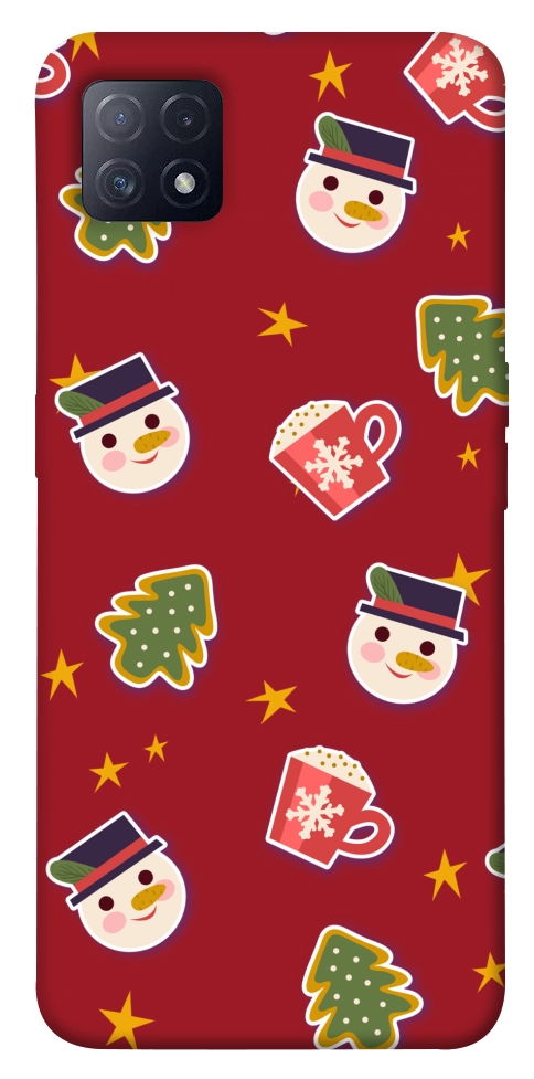 Чехол Christmas pattern для Oppo A73 5G