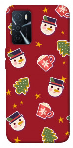 Чехол Christmas pattern для Oppo A16