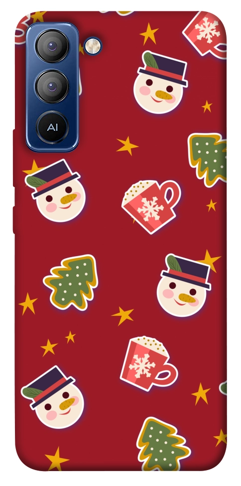 Чехол Christmas pattern для TECNO Pop 5 LTE