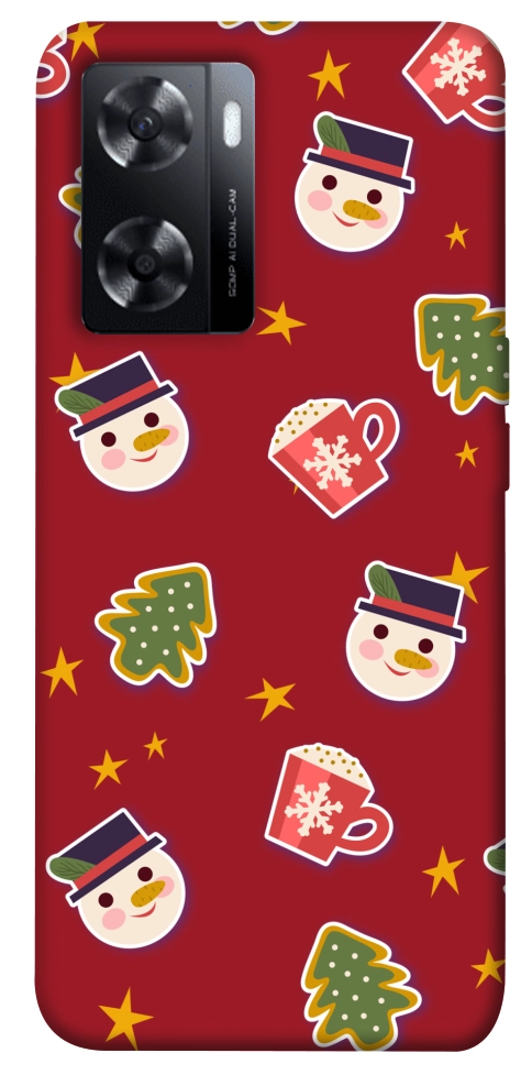 Чехол Christmas pattern для Oppo A57s