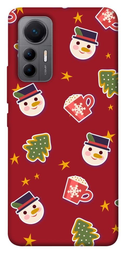 Чехол Christmas pattern для Xiaomi 12 Lite