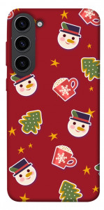 Чехол Christmas pattern для Galaxy S23