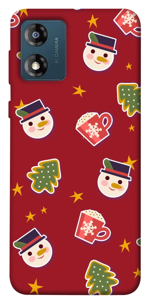 Чехол Christmas pattern для Motorola Moto E13