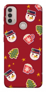 Чохол Christmas pattern для Motorola Moto E40