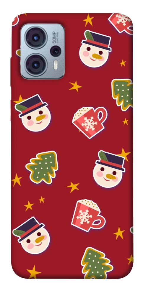 Чехол Christmas pattern для Motorola Moto G23