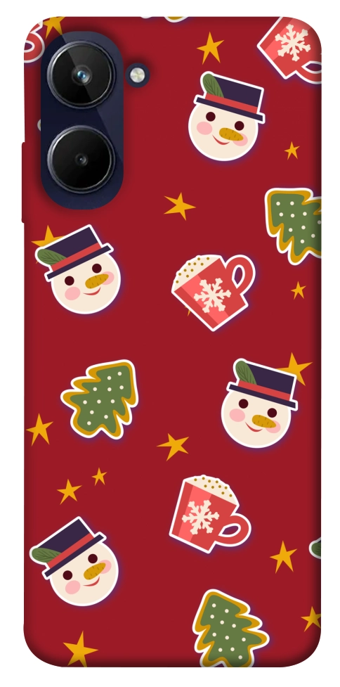 Чехол Christmas pattern для Realme 10 4G