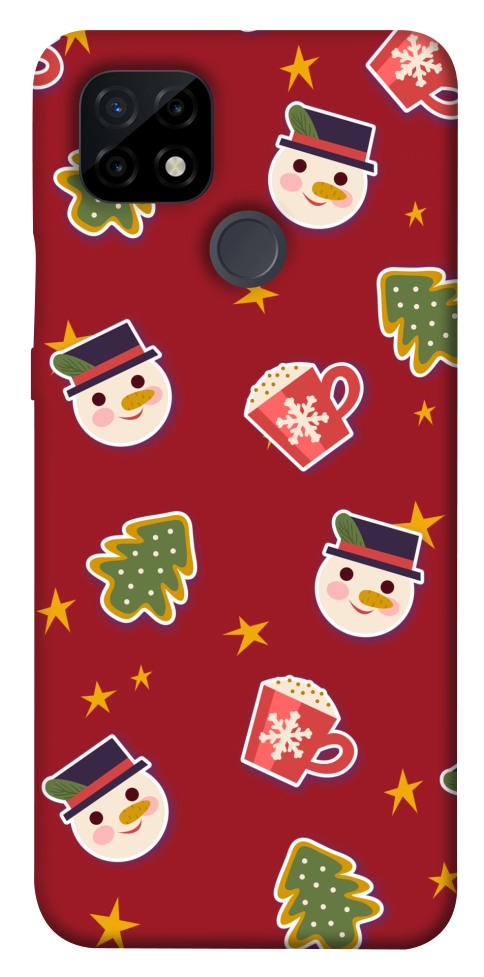 Чехол Christmas pattern для Realme C21