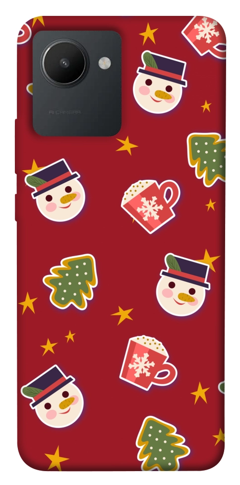 Чехол Christmas pattern для Realme C30