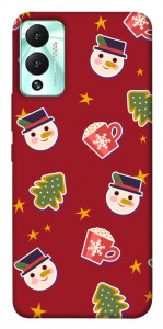 Чехол Christmas pattern для Infinix Hot 12 Play