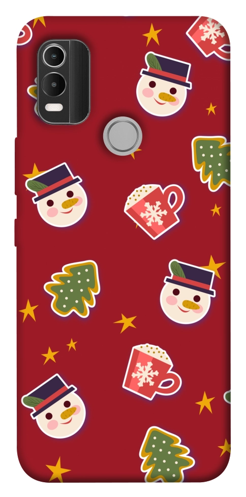 Чохол Christmas pattern для Nokia C21 Plus