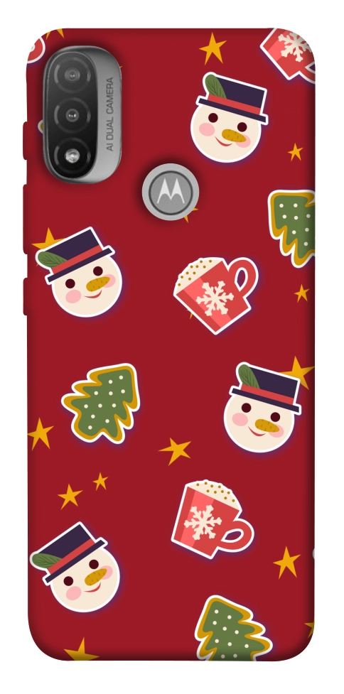 Чехол Christmas pattern для Мotorola Moto E20