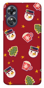 Чохол Christmas pattern для Oppo A17