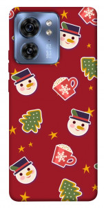 Чехол Christmas pattern для Motorola Edge 40