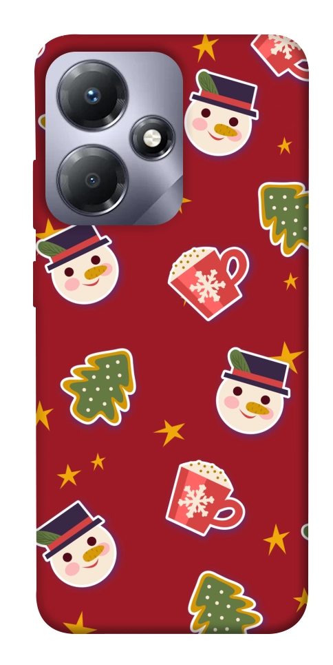 Чехол Christmas pattern для Infinix Hot 30i