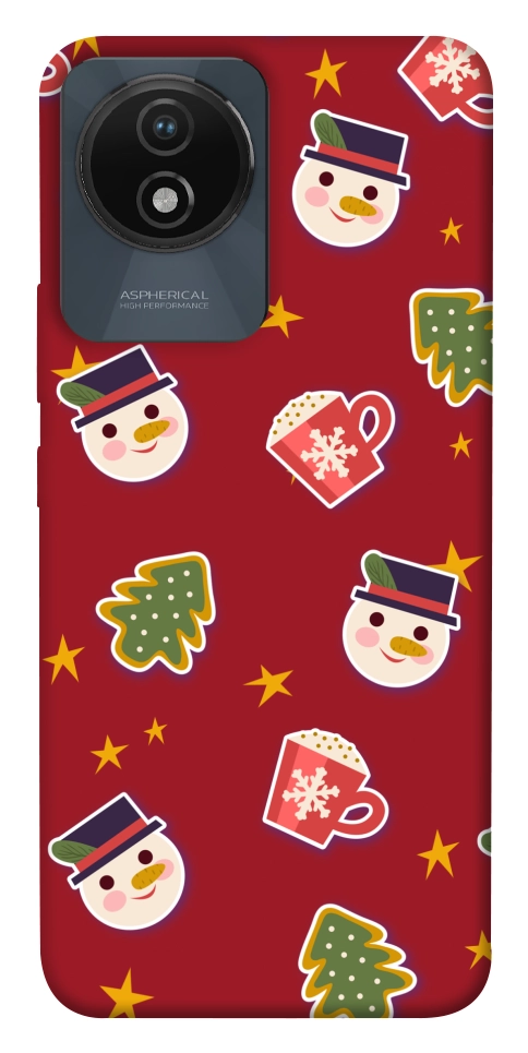 Чохол Christmas pattern для Vivo Y02