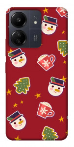 Чохол Christmas pattern для Xiaomi Redmi 13C