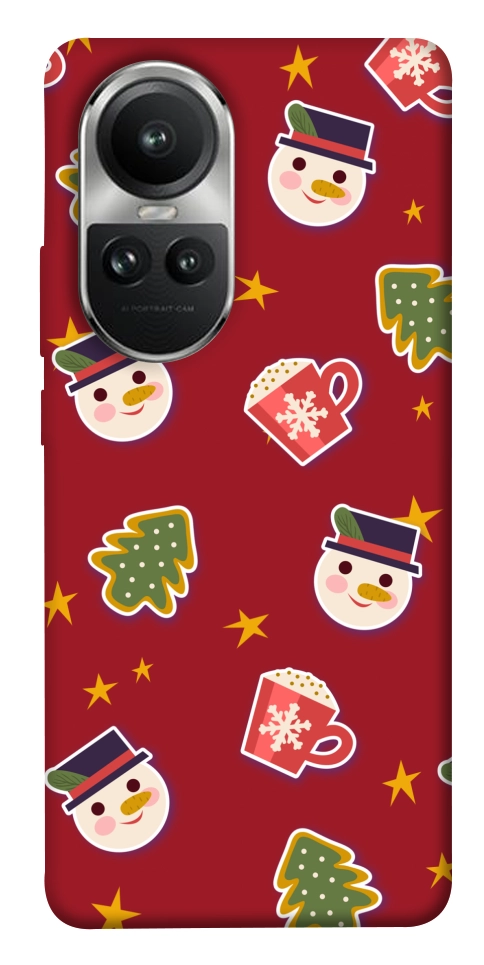 Чохол Christmas pattern для Oppo Reno 10