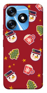 Чохол Christmas pattern для TECNO Spark 10