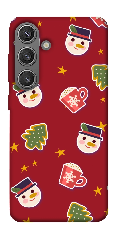 Чехол Christmas pattern для Galaxy S24