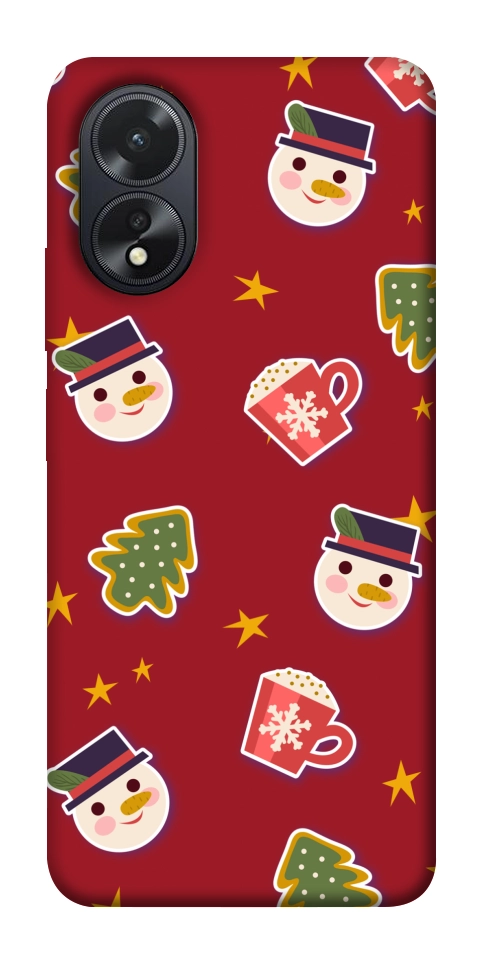 Чохол Christmas pattern для Oppo A38