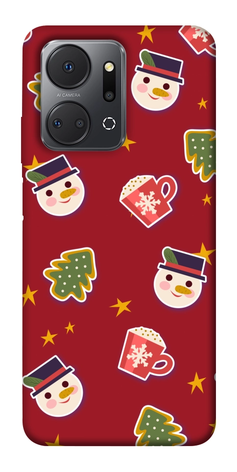 Чехол Christmas pattern для Huawei Honor X7a