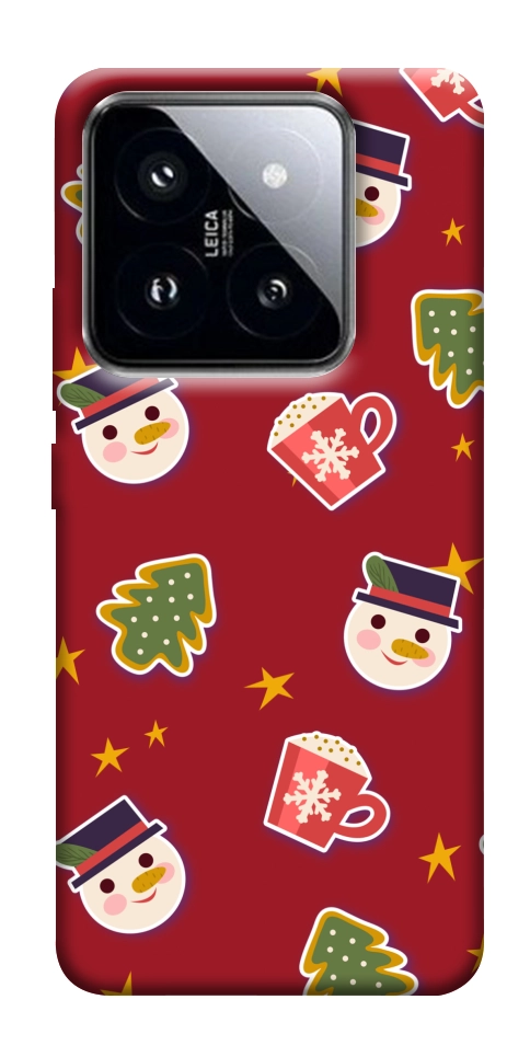 Чехол Christmas pattern для Xiaomi 14 Pro