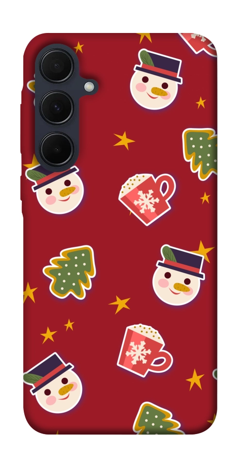 Чехол Christmas pattern для Galaxy A35