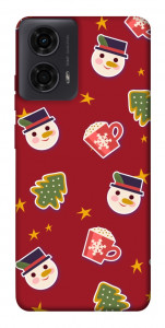 Чехол Christmas pattern для Motorola Moto G24