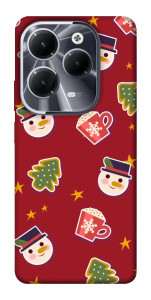 Чехол Christmas pattern для Infinix Hot 40