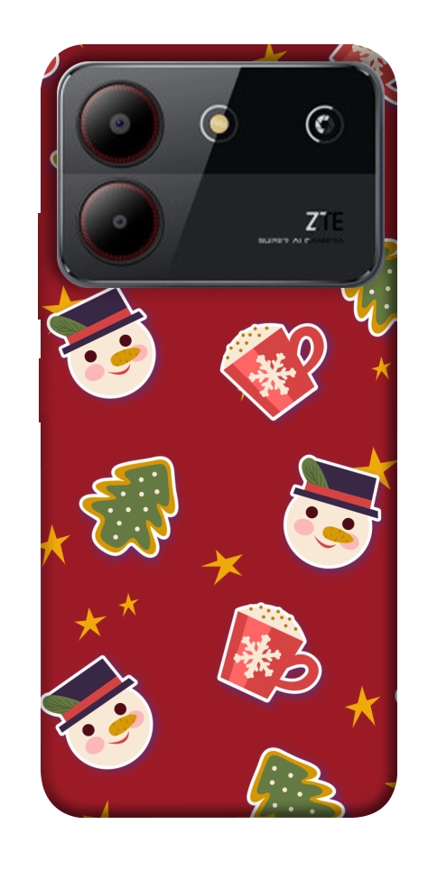 Чохол Christmas pattern для ZTE Blade A54 4G