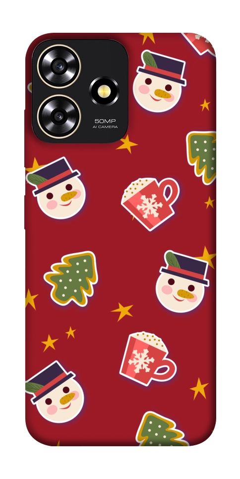 Чехол Christmas pattern для ZTE Blade A73 4G