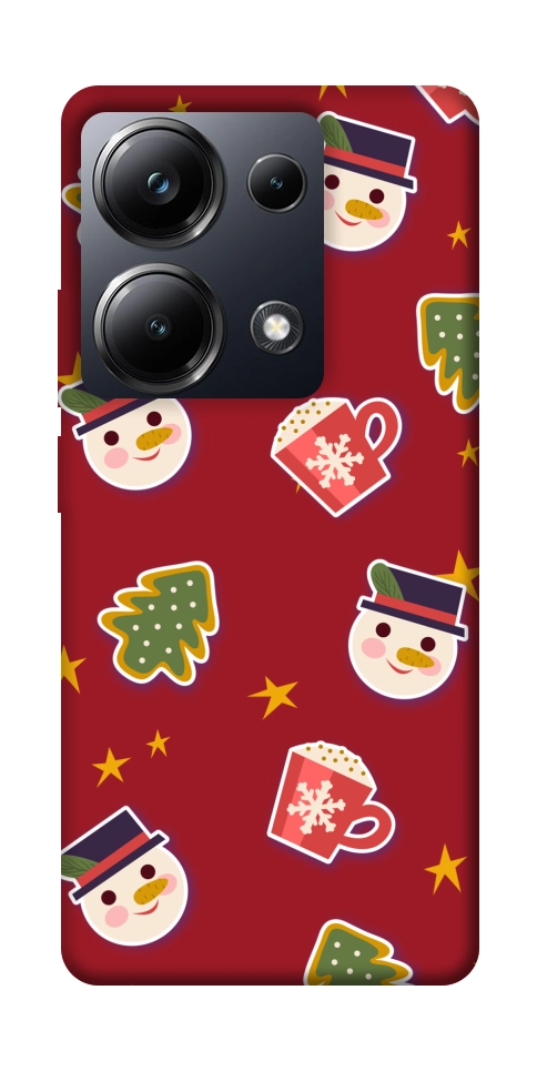 Чехол Christmas pattern для Xiaomi Poco M6 Pro 4G