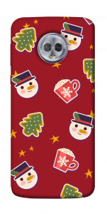 Чехол Christmas pattern для Motorola Moto G6 Plus