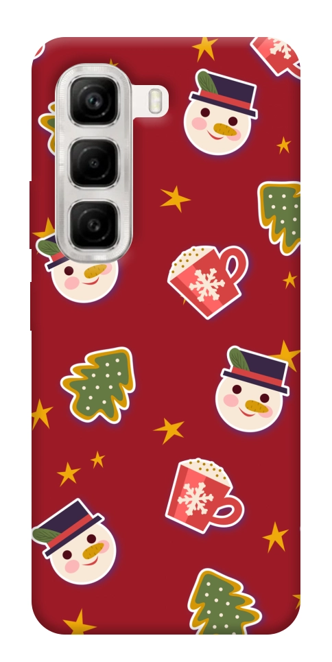 Чехол Christmas pattern для Infinix Hot 50 4G