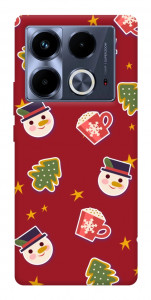 Чехол Christmas pattern для Infinix Note 40 4G