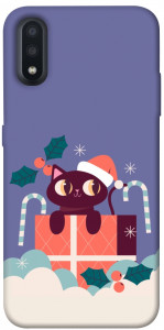 Чехол Christmas cat для Galaxy A01