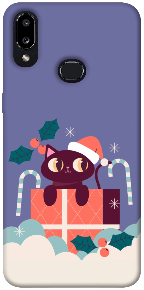 Чехол Christmas cat для Galaxy A10s (2019)