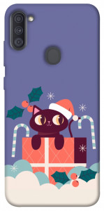 Чехол Christmas cat для Galaxy A11 (2020)