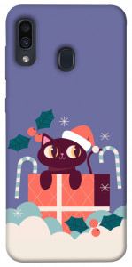 Чехол Christmas cat для Galaxy A30 (2019)