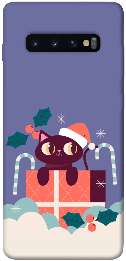 Чехол Christmas cat для Galaxy S10 Plus (2019)