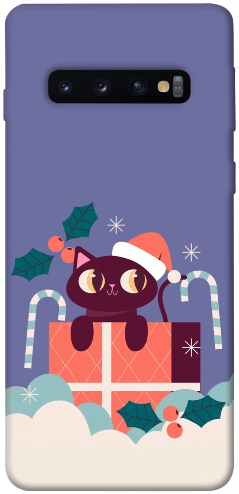 Чехол Christmas cat для Galaxy S10 (2019)