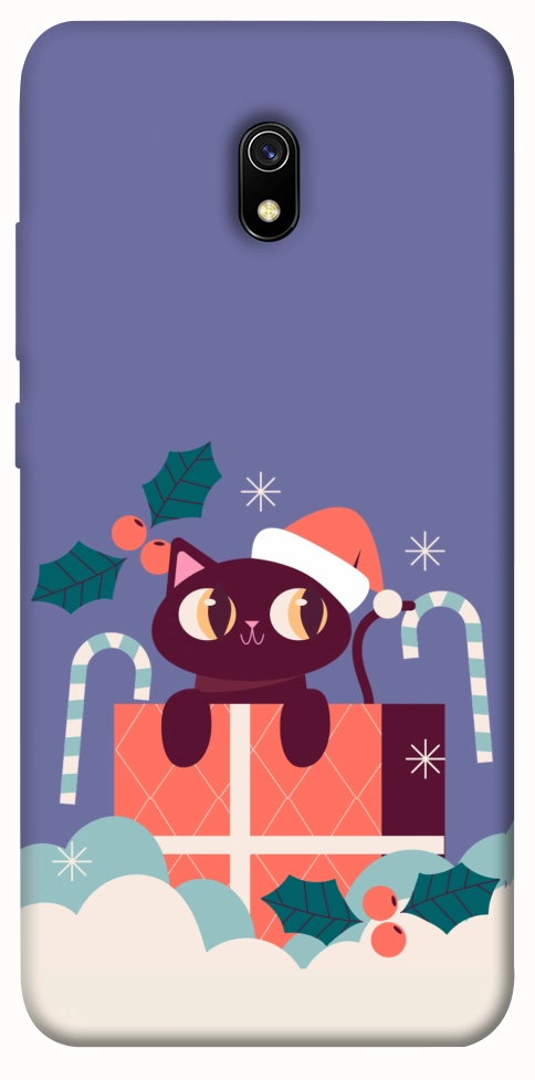 Чохол Christmas cat для Xiaomi Redmi 8a