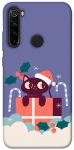 Чохол Christmas cat для Xiaomi Redmi Note 8