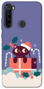 Чохол Christmas cat для Xiaomi Redmi Note 8T