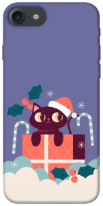 Чохол Christmas cat для iPhone 8