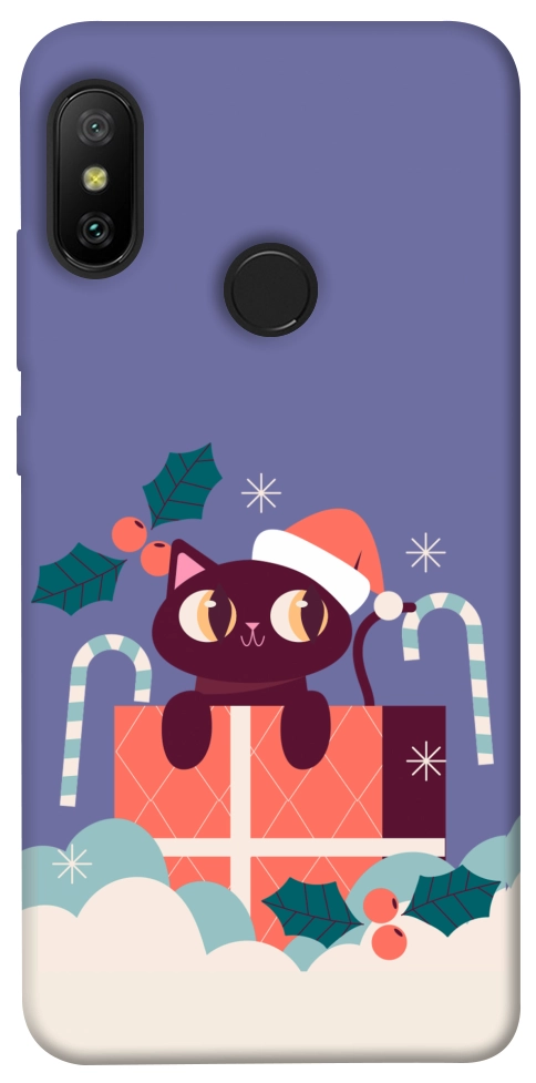 Чохол Christmas cat для Xiaomi Redmi 6 Pro