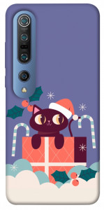 Чохол Christmas cat для Xiaomi Mi 10