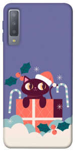 Чехол Christmas cat для Galaxy A7 (2018)